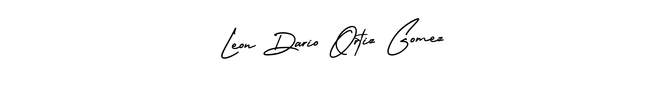 You can use this online signature creator to create a handwritten signature for the name Leon Dario Ortiz Gomez. This is the best online autograph maker. Leon Dario Ortiz Gomez signature style 3 images and pictures png