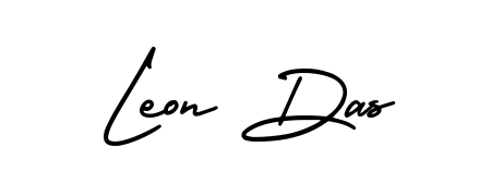 An effortless, minimalist signature concept for Leon Das using AmerikaSignatureDemo-Regular design. Clean lines that look great on any document. Leon Das signature style 3 images and pictures png
