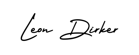 Create your official email sign-off with Leon Dirker name in AmerikaSignatureDemo-Regular style. Crisp, clean, and perfectly legible across all screens. Leon Dirker signature style 3 images and pictures png