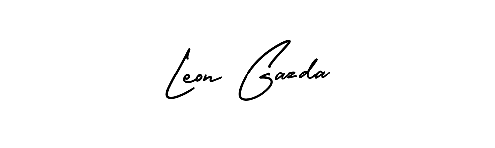 AmerikaSignatureDemo-Regular is a professional signature style that is perfect for those who want to add a touch of class to their signature. It is also a great choice for those who want to make their signature more unique. Get Leon Gazda name to fancy signature for free. Leon Gazda signature style 3 images and pictures png
