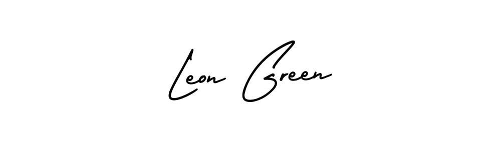 Create a beautiful signature design for name Leon Green. With this signature (AmerikaSignatureDemo-Regular) fonts, you can make a handwritten signature for free. Leon Green signature style 3 images and pictures png
