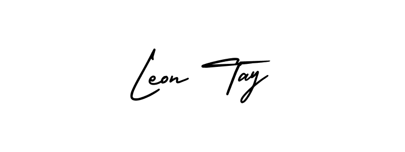 This is the best signature style for the Leon Tay name. Also you like these signature font (AmerikaSignatureDemo-Regular). Mix name signature. Leon Tay signature style 3 images and pictures png