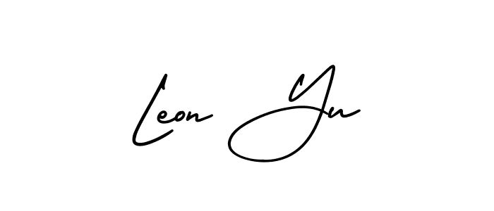 Check out images of Autograph of Leon Yu name. Actor Leon Yu Signature Style. AmerikaSignatureDemo-Regular is a professional sign style online. Leon Yu signature style 3 images and pictures png