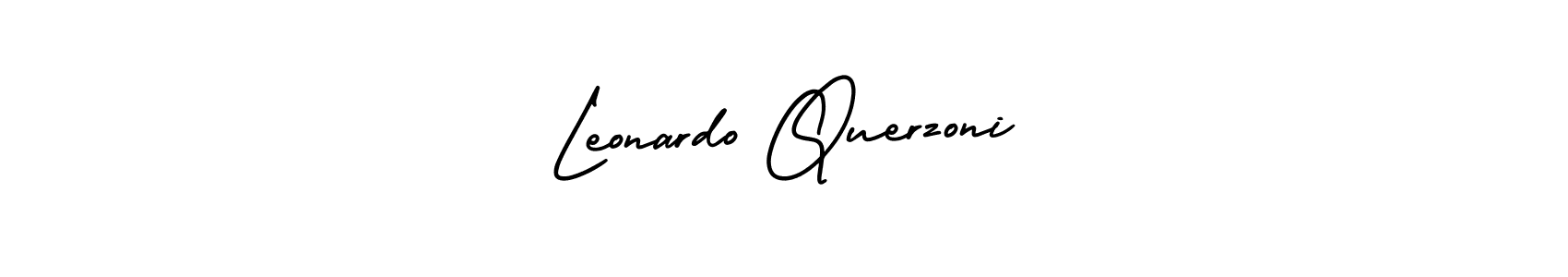 You should practise on your own different ways (AmerikaSignatureDemo-Regular) to write your name (Leonardo Querzoni) in signature. don't let someone else do it for you. Leonardo Querzoni signature style 3 images and pictures png