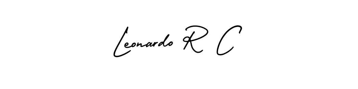 Also You can easily find your signature by using the search form. We will create Leonardo R C name handwritten signature images for you free of cost using AmerikaSignatureDemo-Regular sign style. Leonardo R C signature style 3 images and pictures png