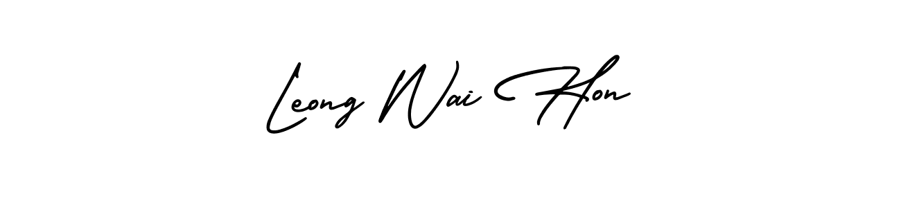 How to make Leong Wai Hon signature? AmerikaSignatureDemo-Regular is a professional autograph style. Create handwritten signature for Leong Wai Hon name. Leong Wai Hon signature style 3 images and pictures png