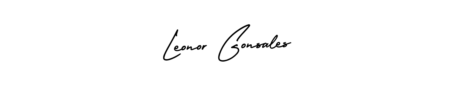 if you are searching for the best signature style for your name Leonor Gonsales. so please give up your signature search. here we have designed multiple signature styles  using AmerikaSignatureDemo-Regular. Leonor Gonsales signature style 3 images and pictures png