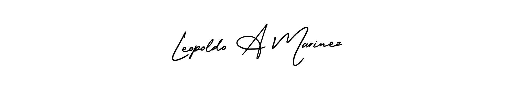 Use a signature maker to create a handwritten signature online. With this signature software, you can design (AmerikaSignatureDemo-Regular) your own signature for name Leopoldo A Marinez. Leopoldo A Marinez signature style 3 images and pictures png