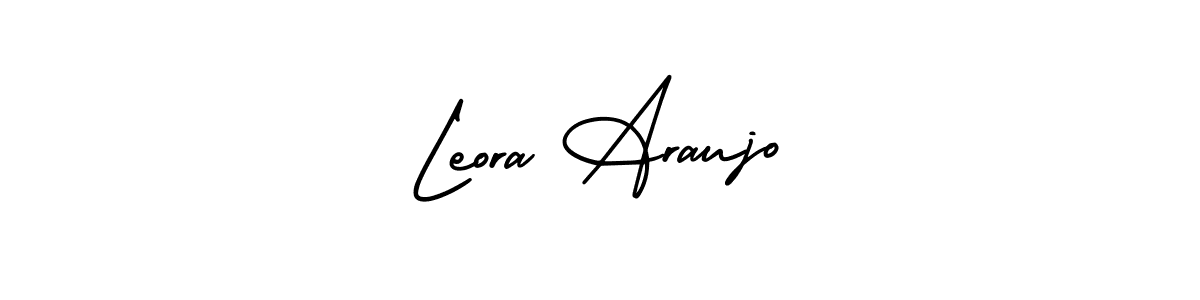 Leora Araujo stylish signature style. Best Handwritten Sign (AmerikaSignatureDemo-Regular) for my name. Handwritten Signature Collection Ideas for my name Leora Araujo. Leora Araujo signature style 3 images and pictures png