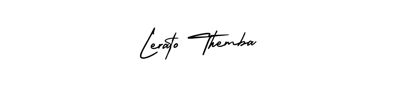 Create a beautiful signature design for name Lerato Themba. With this signature (AmerikaSignatureDemo-Regular) fonts, you can make a handwritten signature for free. Lerato Themba signature style 3 images and pictures png
