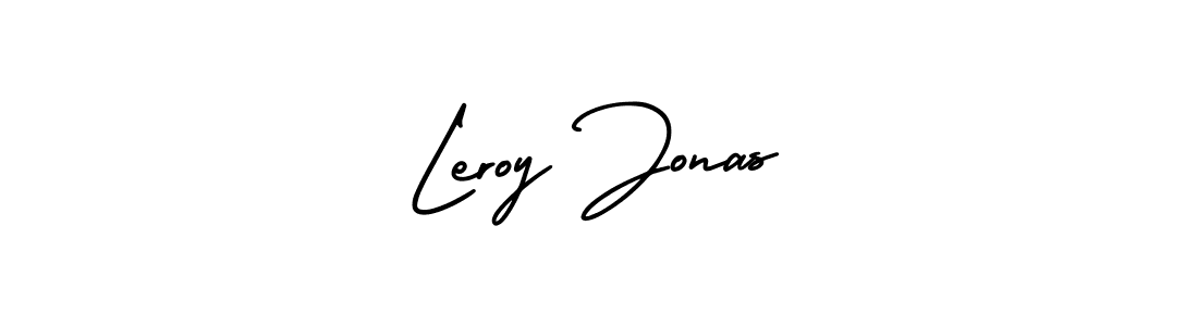 Create a beautiful signature design for name Leroy Jonas. With this signature (AmerikaSignatureDemo-Regular) fonts, you can make a handwritten signature for free. Leroy Jonas signature style 3 images and pictures png