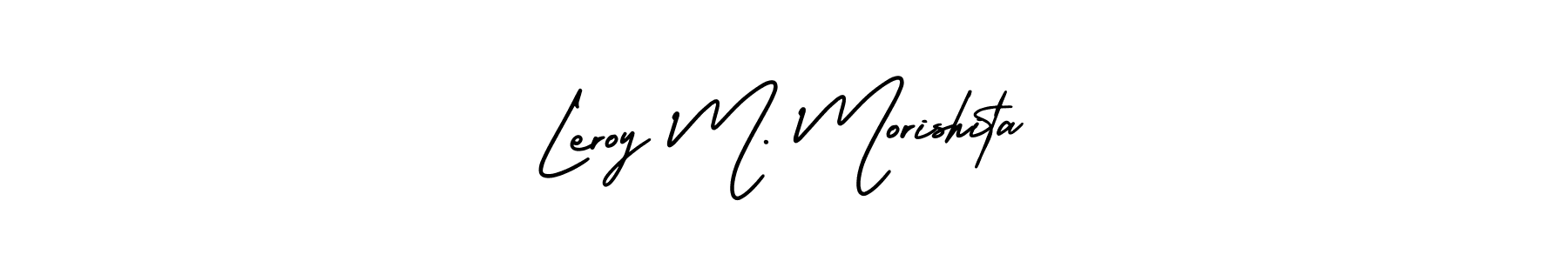 Make a short Leroy M. Morishita signature style. Manage your documents anywhere anytime using AmerikaSignatureDemo-Regular. Create and add eSignatures, submit forms, share and send files easily. Leroy M. Morishita signature style 3 images and pictures png