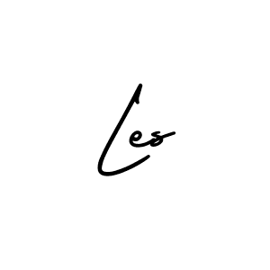 Make a beautiful signature design for name Les. With this signature (AmerikaSignatureDemo-Regular) style, you can create a handwritten signature for free. Les signature style 3 images and pictures png