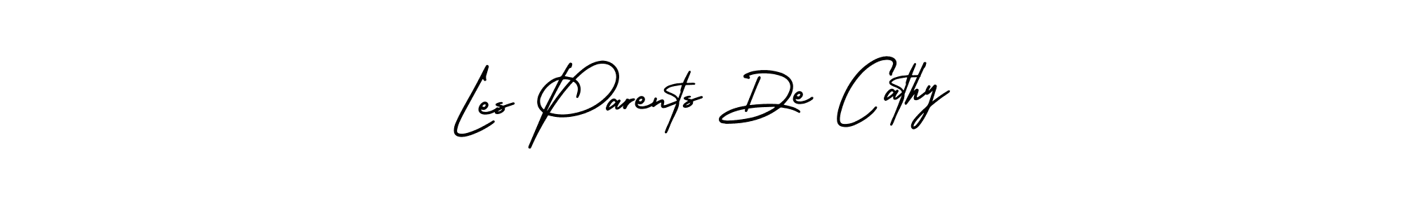 Also You can easily find your signature by using the search form. We will create Les Parents De Cathy name handwritten signature images for you free of cost using AmerikaSignatureDemo-Regular sign style. Les Parents De Cathy signature style 3 images and pictures png