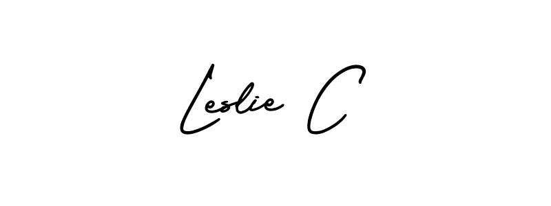 It looks lik you need a new signature style for name Leslie C. Design unique handwritten (AmerikaSignatureDemo-Regular) signature with our free signature maker in just a few clicks. Leslie C signature style 3 images and pictures png
