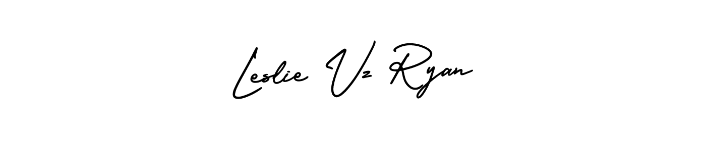 Check out images of Autograph of Leslie Vz Ryan name. Actor Leslie Vz Ryan Signature Style. AmerikaSignatureDemo-Regular is a professional sign style online. Leslie Vz Ryan signature style 3 images and pictures png