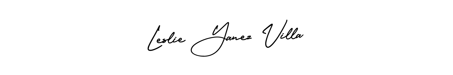 How to make Leslie Yanez Villa name signature. Use AmerikaSignatureDemo-Regular style for creating short signs online. This is the latest handwritten sign. Leslie Yanez Villa signature style 3 images and pictures png