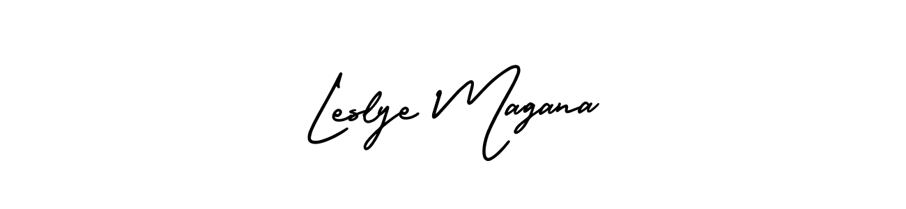 Also we have Leslye Magana name is the best signature style. Create professional handwritten signature collection using AmerikaSignatureDemo-Regular autograph style. Leslye Magana signature style 3 images and pictures png