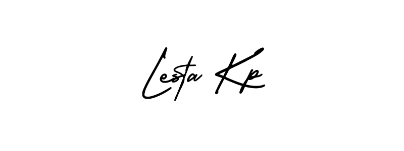 AmerikaSignatureDemo-Regular is a professional signature style that is perfect for those who want to add a touch of class to their signature. It is also a great choice for those who want to make their signature more unique. Get Lesta Kp name to fancy signature for free. Lesta Kp signature style 3 images and pictures png