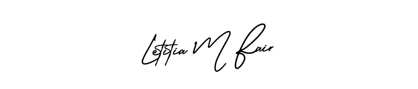 if you are searching for the best signature style for your name Letitia M Fair. so please give up your signature search. here we have designed multiple signature styles  using AmerikaSignatureDemo-Regular. Letitia M Fair signature style 3 images and pictures png