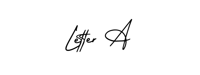 Make a beautiful signature design for name Letter A. With this signature (AmerikaSignatureDemo-Regular) style, you can create a handwritten signature for free. Letter A signature style 3 images and pictures png