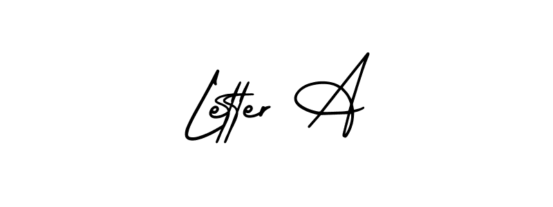 Make a beautiful signature design for name Letter A. With this signature (AmerikaSignatureDemo-Regular) style, you can create a handwritten signature for free. Letter A signature style 3 images and pictures png