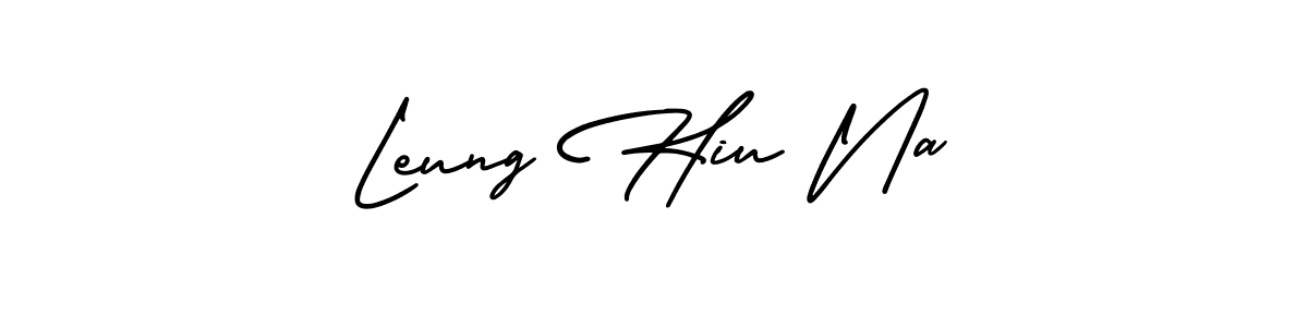 How to Draw Leung Hiu Na signature style? AmerikaSignatureDemo-Regular is a latest design signature styles for name Leung Hiu Na. Leung Hiu Na signature style 3 images and pictures png