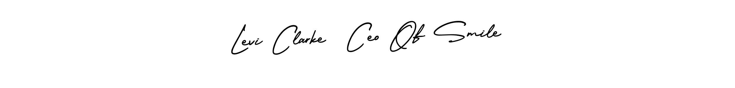 How to Draw Levi Clarke  Ceo Of Smile signature style? AmerikaSignatureDemo-Regular is a latest design signature styles for name Levi Clarke  Ceo Of Smile. Levi Clarke  Ceo Of Smile signature style 3 images and pictures png