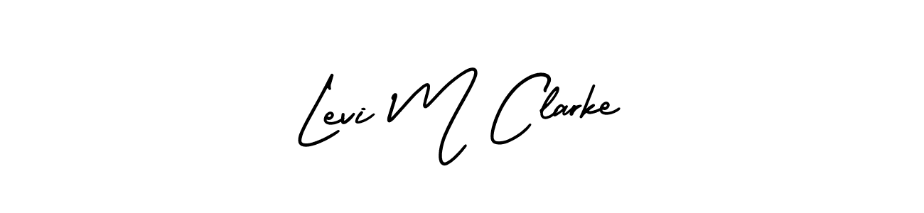 Design your own signature with our free online signature maker. With this signature software, you can create a handwritten (AmerikaSignatureDemo-Regular) signature for name Levi M Clarke. Levi M Clarke signature style 3 images and pictures png