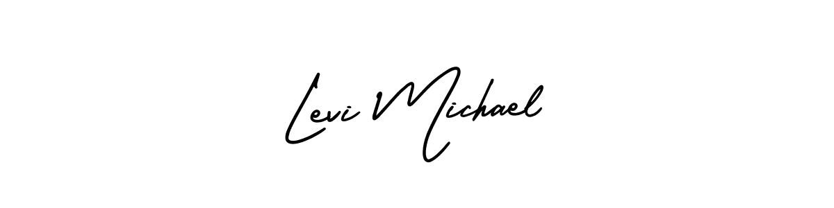 AmerikaSignatureDemo-Regular is a professional signature style that is perfect for those who want to add a touch of class to their signature. It is also a great choice for those who want to make their signature more unique. Get Levi Michael name to fancy signature for free. Levi Michael signature style 3 images and pictures png