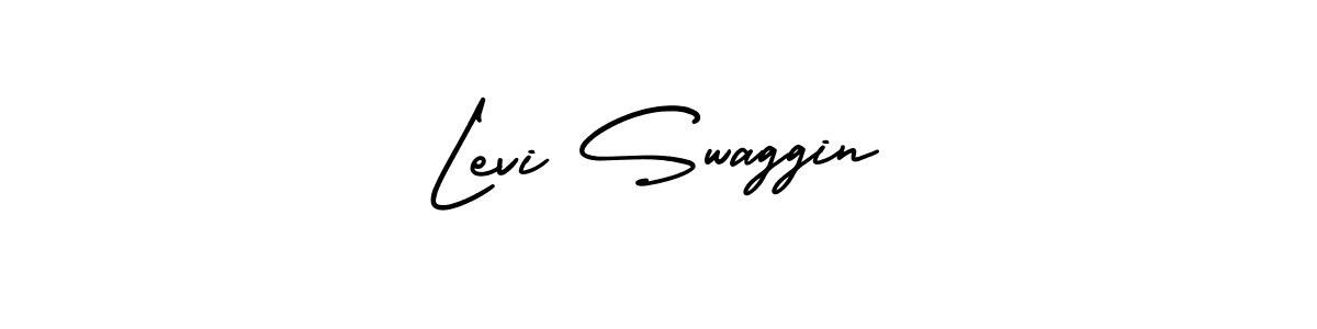 Design your own signature with our free online signature maker. With this signature software, you can create a handwritten (AmerikaSignatureDemo-Regular) signature for name Levi Swaggin. Levi Swaggin signature style 3 images and pictures png