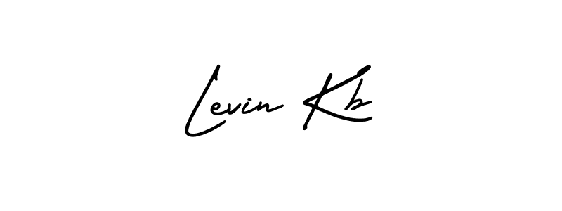 Create a beautiful signature design for name Levin Kb. With this signature (AmerikaSignatureDemo-Regular) fonts, you can make a handwritten signature for free. Levin Kb signature style 3 images and pictures png