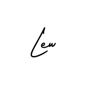 Use a signature maker to create a handwritten signature online. With this signature software, you can design (AmerikaSignatureDemo-Regular) your own signature for name Lew. Lew signature style 3 images and pictures png