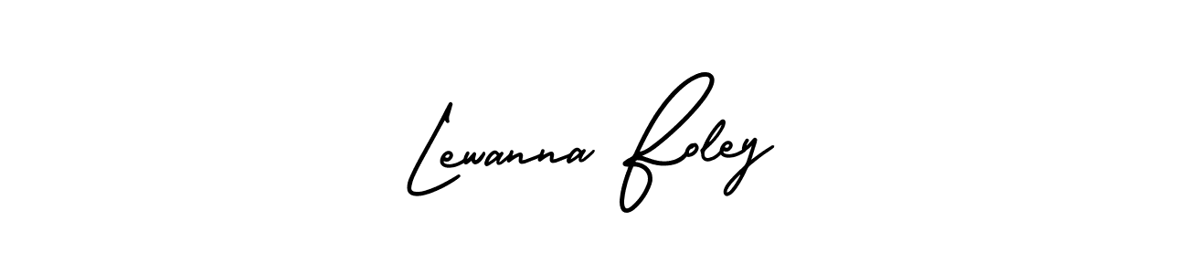 Create a beautiful signature design for name Lewanna Foley. With this signature (AmerikaSignatureDemo-Regular) fonts, you can make a handwritten signature for free. Lewanna Foley signature style 3 images and pictures png