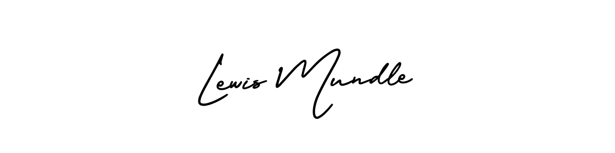 Design your own signature with our free online signature maker. With this signature software, you can create a handwritten (AmerikaSignatureDemo-Regular) signature for name Lewis Mundle. Lewis Mundle signature style 3 images and pictures png
