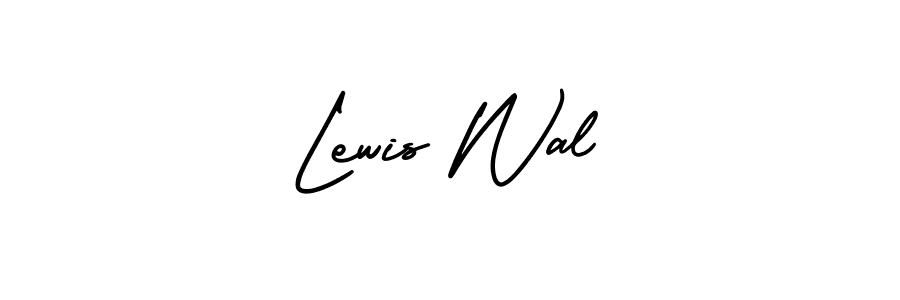 Also You can easily find your signature by using the search form. We will create Lewis Wal name handwritten signature images for you free of cost using AmerikaSignatureDemo-Regular sign style. Lewis Wal signature style 3 images and pictures png