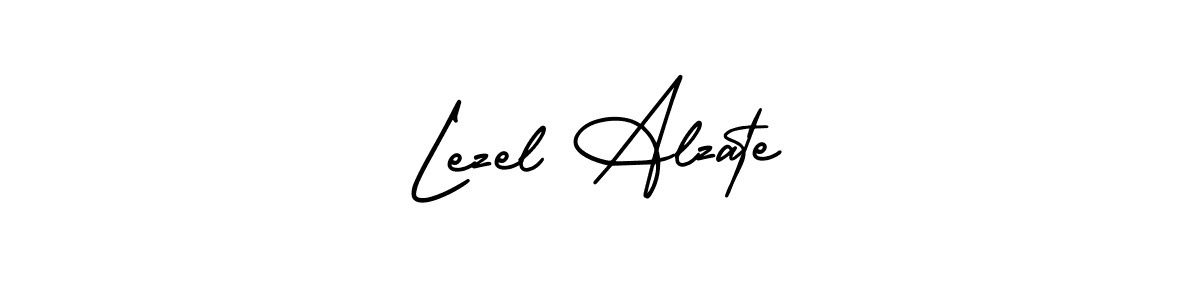 How to make Lezel Alzate signature? AmerikaSignatureDemo-Regular is a professional autograph style. Create handwritten signature for Lezel Alzate name. Lezel Alzate signature style 3 images and pictures png