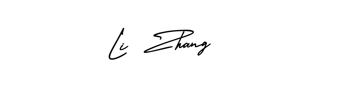 Li  Zhang   stylish signature style. Best Handwritten Sign (AmerikaSignatureDemo-Regular) for my name. Handwritten Signature Collection Ideas for my name Li  Zhang  . Li  Zhang   signature style 3 images and pictures png