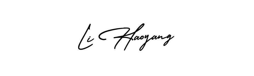 if you are searching for the best signature style for your name Li Haoyang. so please give up your signature search. here we have designed multiple signature styles  using AmerikaSignatureDemo-Regular. Li Haoyang signature style 3 images and pictures png