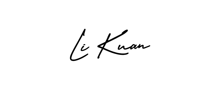 if you are searching for the best signature style for your name Li Kuan. so please give up your signature search. here we have designed multiple signature styles  using AmerikaSignatureDemo-Regular. Li Kuan signature style 3 images and pictures png