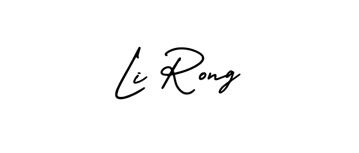 Also we have Li Rong name is the best signature style. Create professional handwritten signature collection using AmerikaSignatureDemo-Regular autograph style. Li Rong signature style 3 images and pictures png