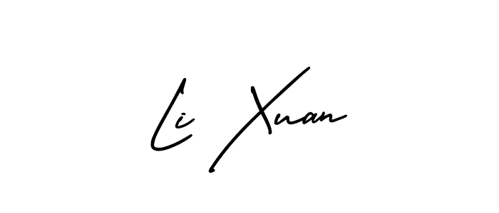 Use a signature maker to create a handwritten signature online. With this signature software, you can design (AmerikaSignatureDemo-Regular) your own signature for name Li Xuan. Li Xuan signature style 3 images and pictures png