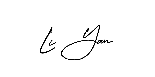 Also You can easily find your signature by using the search form. We will create Li Yan name handwritten signature images for you free of cost using AmerikaSignatureDemo-Regular sign style. Li Yan signature style 3 images and pictures png