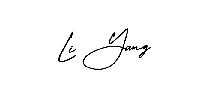 Use a signature maker to create a handwritten signature online. With this signature software, you can design (AmerikaSignatureDemo-Regular) your own signature for name Li Yang. Li Yang signature style 3 images and pictures png