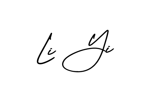 Design your own signature with our free online signature maker. With this signature software, you can create a handwritten (AmerikaSignatureDemo-Regular) signature for name Li Yi. Li Yi signature style 3 images and pictures png