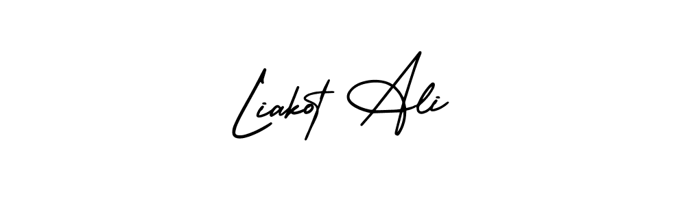 Also You can easily find your signature by using the search form. We will create Liakot Ali name handwritten signature images for you free of cost using AmerikaSignatureDemo-Regular sign style. Liakot Ali signature style 3 images and pictures png