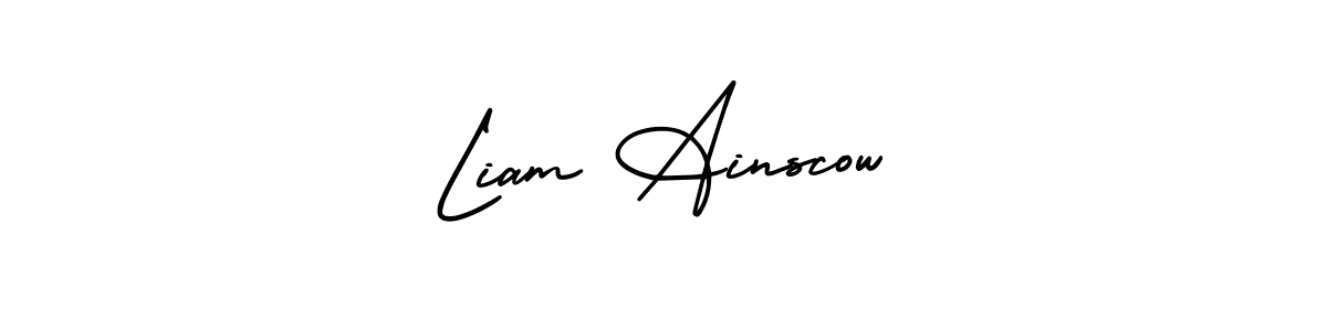 How to Draw Liam Ainscow signature style? AmerikaSignatureDemo-Regular is a latest design signature styles for name Liam Ainscow. Liam Ainscow signature style 3 images and pictures png