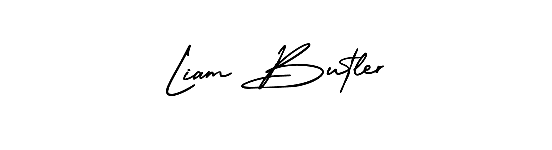 Make a beautiful signature design for name Liam Butler. With this signature (AmerikaSignatureDemo-Regular) style, you can create a handwritten signature for free. Liam Butler signature style 3 images and pictures png