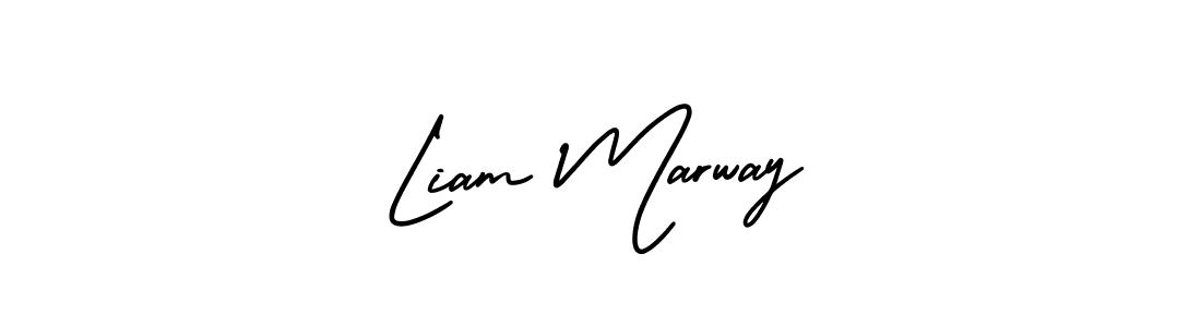 Use a signature maker to create a handwritten signature online. With this signature software, you can design (AmerikaSignatureDemo-Regular) your own signature for name Liam Marway. Liam Marway signature style 3 images and pictures png