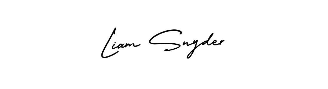 Create a beautiful signature design for name Liam Snyder. With this signature (AmerikaSignatureDemo-Regular) fonts, you can make a handwritten signature for free. Liam Snyder signature style 3 images and pictures png